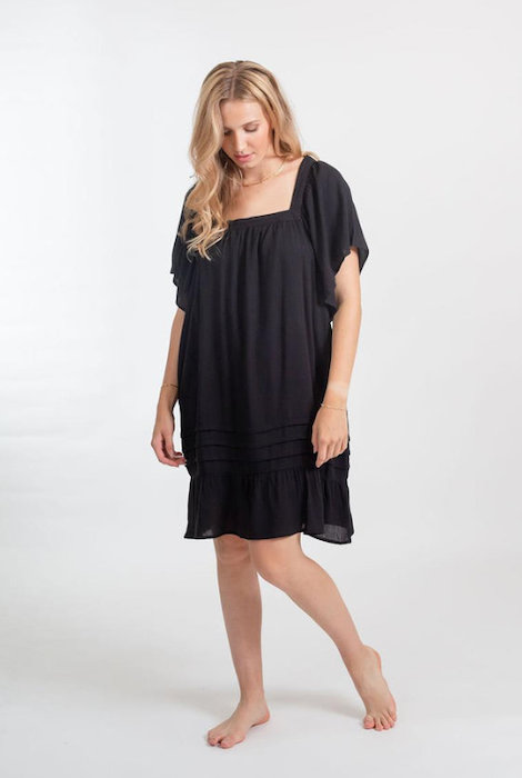 Koy Resort Miami Square Neck Dress Black