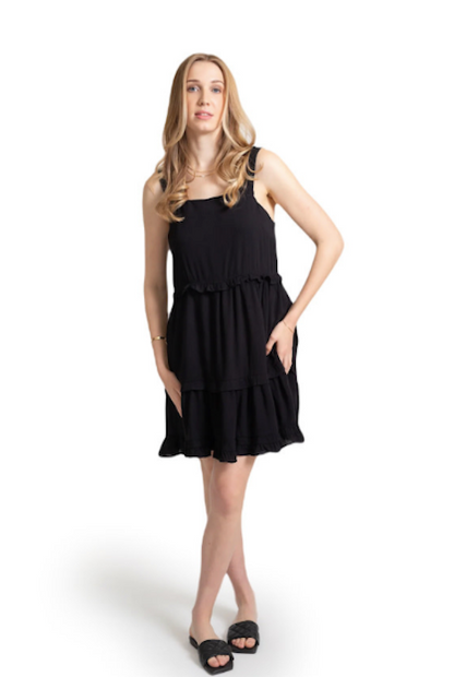 Koy Resort Miami Square Neck Tank Dress Black