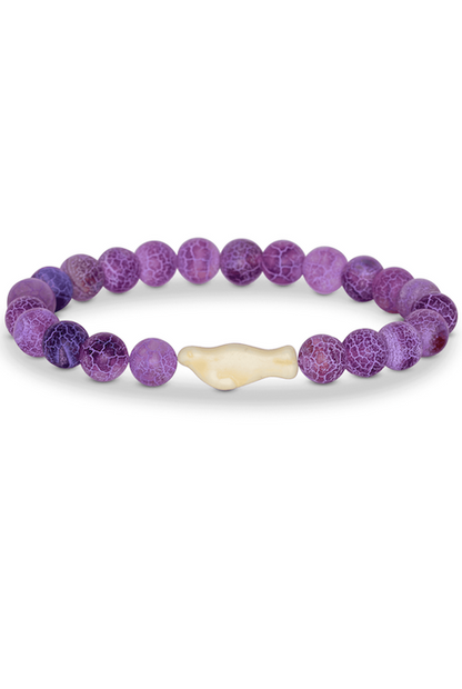 PULSERA DE SEGUIMIENTO DE FOLLAS FAHLO THE GLIDE - VIOLETA ARRECIFE DE CORAL