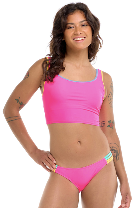 GUANTE CORPORAL VIBRACIÓN AZELIE CROP TOP BUBBLE GUM