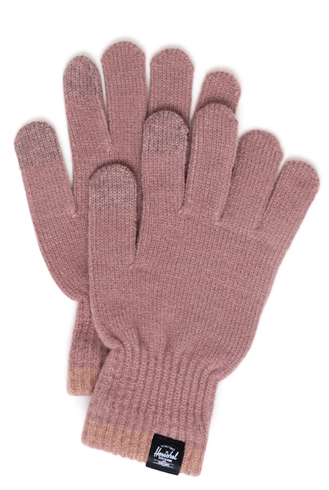 HERSCHEL CLASSIC STRIPE GLOVES ASH ROSE O/S