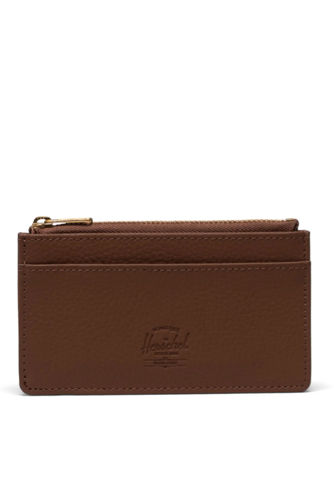 Herschel Oscar Large Cardholder Vegan Leather Wallet - Saddle Brown