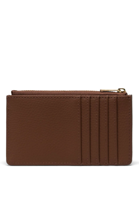 Herschel Oscar Large Cardholder Vegan Leather Wallet - Saddle Brown