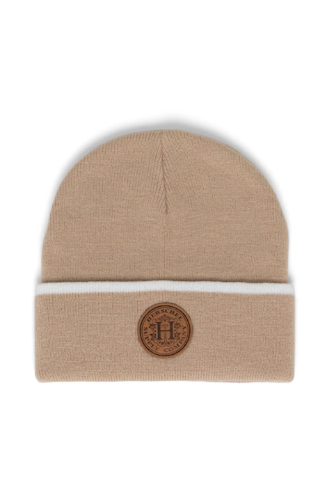 Herschel Elmer Crest Beanie - Cobblestone/Blanc De Blanc