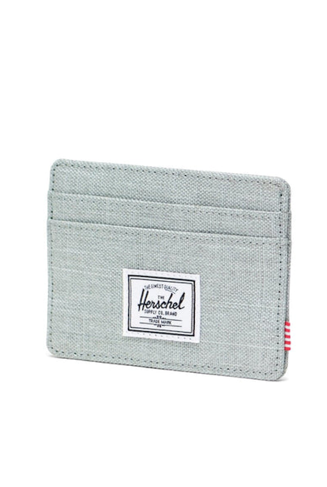 Herschel Charlie Cardholder Wallet - Iceberg Green Crosshatch