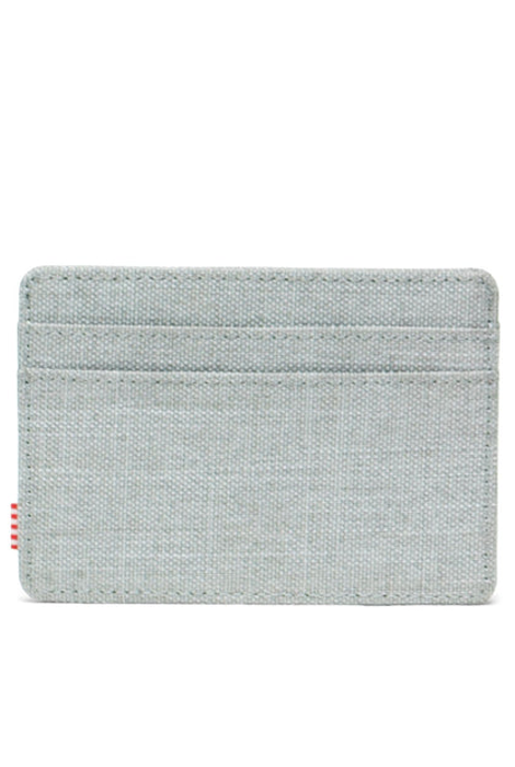 Herschel Charlie Cardholder Wallet - Iceberg Green Crosshatch