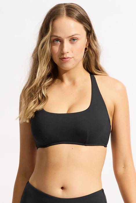 Seafolly Dd Scoop Neck Halter Black