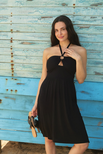 SKYE DIAMOND DRESS BLACK