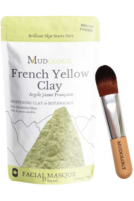 MUDOLOGY FRENCH YELLOW CLAY WITH BRUSH 50 G