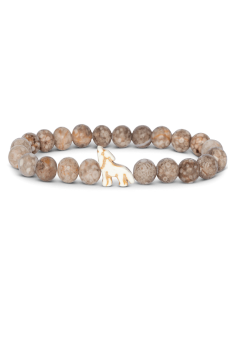 FAHLO THE SCOUT WOLF TRACKING BRACELET - MOON