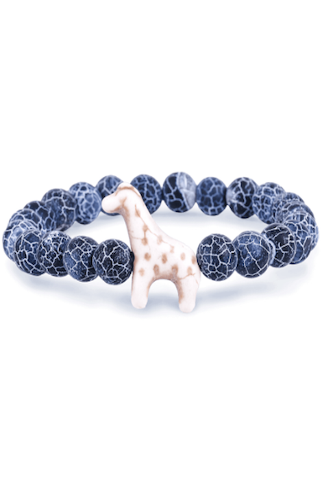 Fahlo The Trek Giraffe Bracelet River Blue