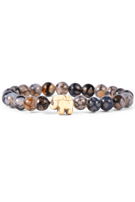 Fahlo The Expedition Elephant Tracking Bracelet - Key Stone