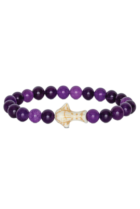 FAHLO THE QUEST WHALE SHARK TRACKING BRACELET - DEEP PURPLE