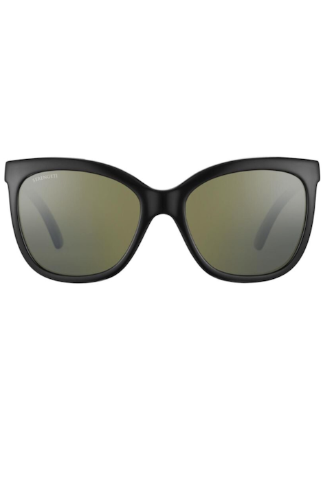 Serengeti Agata - Shiny Black / Mineral Polarized 555Nm Cat 3 To 3