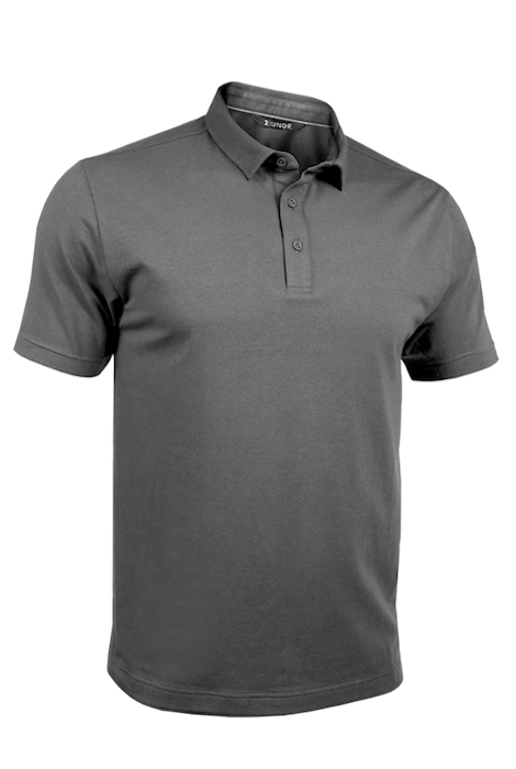 2UNDR Classic Polo - Dark Grey, men's polo shirt product photograph
