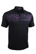 2UNDR Magnum Ip Polo Ultra Violet/Black, men's polo shirt product photograph