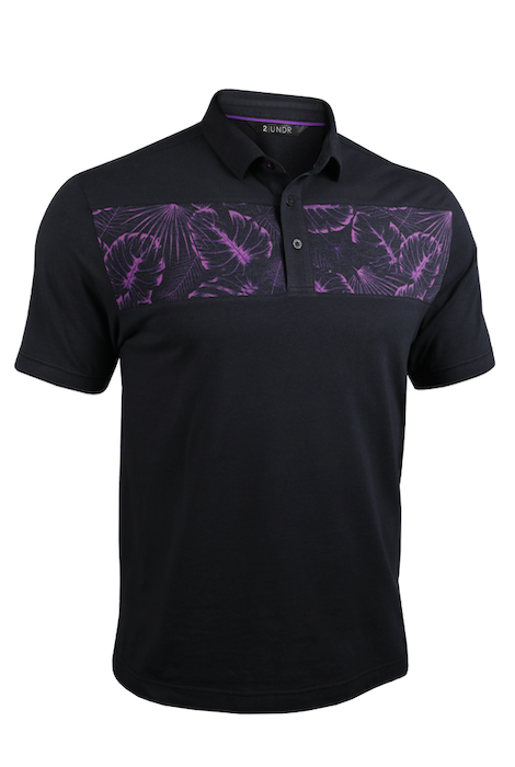 2UNDR Magnum Ip Polo Ultra Violet/Black, men's polo shirt product photograph