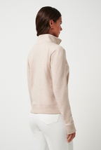 Travismathew Cloud Fleece Half Zip - Heather Natural