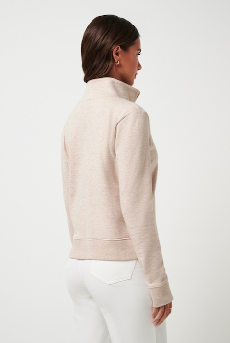 Travismathew Cloud Fleece Half Zip - Heather Natural