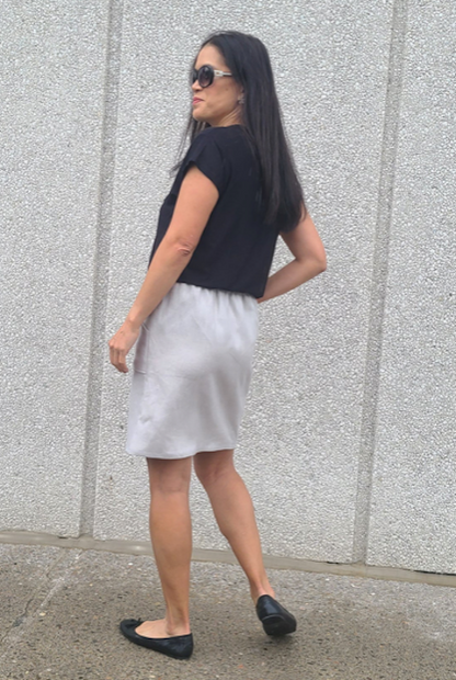 Pico Charlie Cole Inez Linen Skirt - Dove Grey