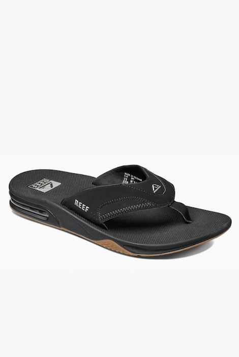 SANDALES REEF PANNING NOIRES/ARGENT