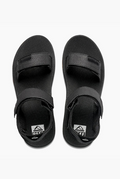REEF FANNING BAJA SANDALS BLACK/SILVER