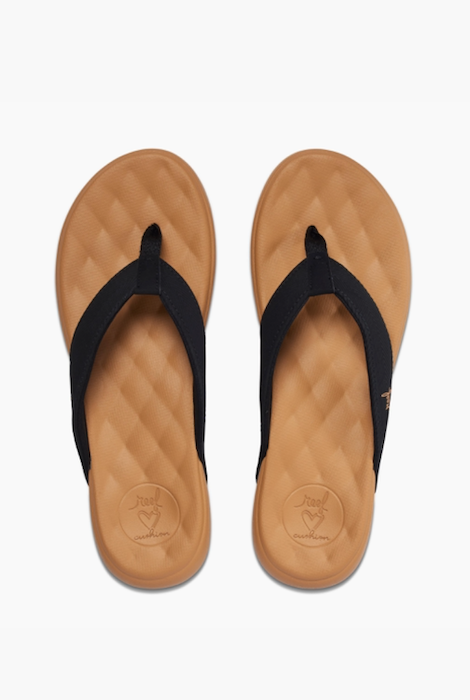 Reef Cushion Harmony Sandals - Black/Tan