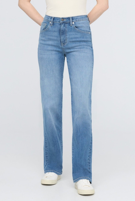 Duer Performance Denim+ High Rise Straight - Vintage Seaside