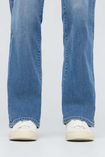 Duer Performance Denim+ High Rise Straight - Vintage Seaside