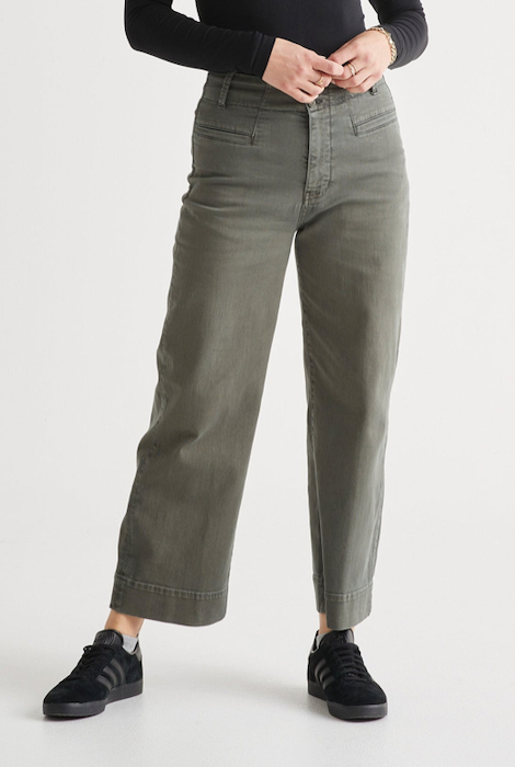 Duer Luxtwill High Rise Trouser - Thyme