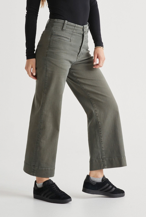 Duer Luxtwill High Rise Trouser - Thyme