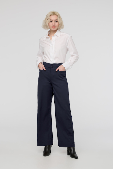Duer Nustretch High Rise Trouser - Navy