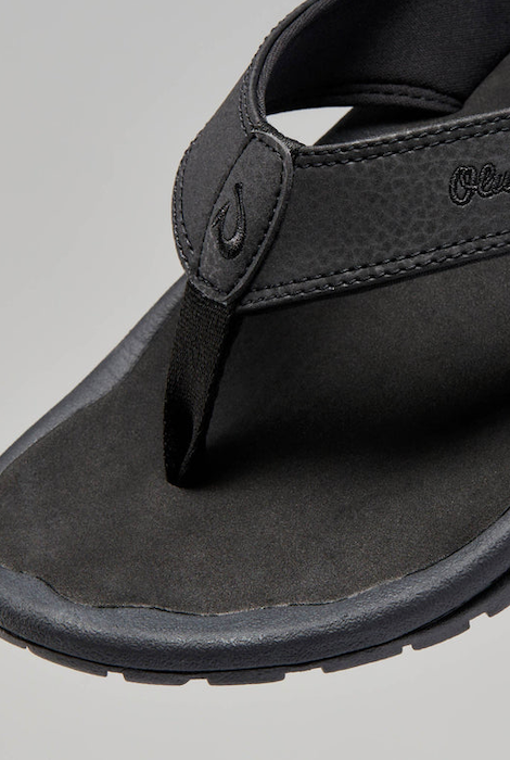 OLUKAI 'OHANA SANDALS BLACK/BLACK