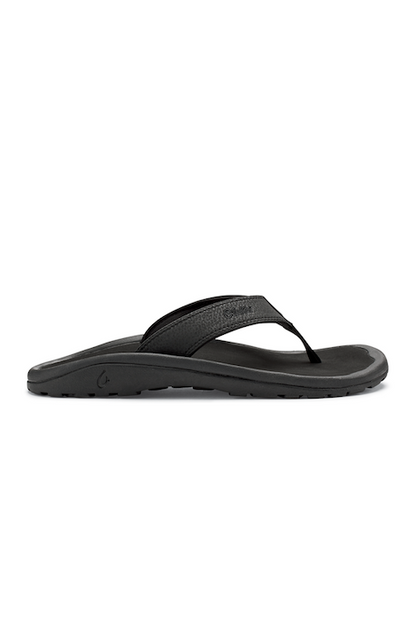 OLUKAI 'OHANA SANDALS BLACK/BLACK