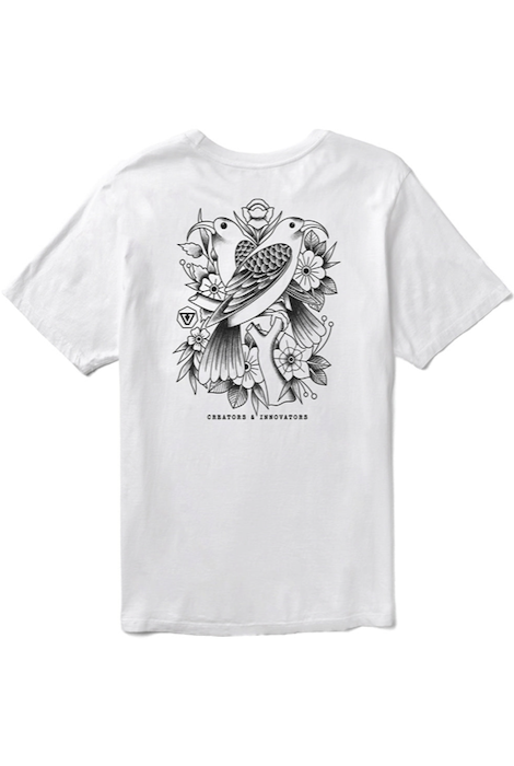 Vissla I'Iwi Premium Organic Pocket Tee - White