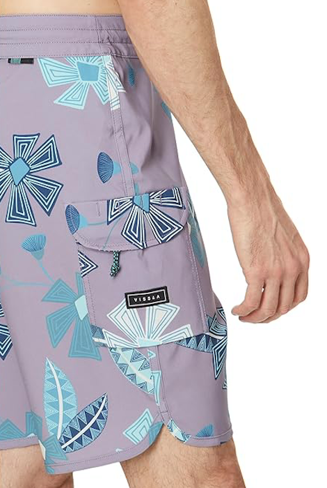 Boardshort Vissla Tribal Tropics 18,5" - Lilas poussiéreux