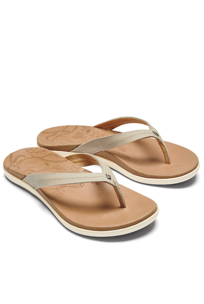 Sandales Olukai Honu - Tapa/Sable Doré