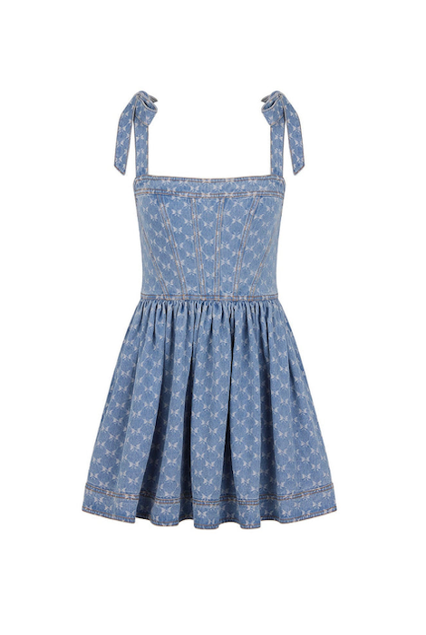 Kulani Kinis Ruffle Corset Mini Dress - Darling Denim