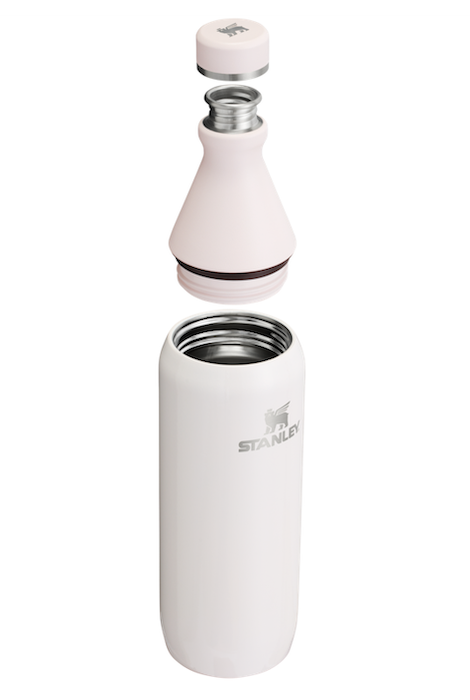 Stanley All Day Slim Bottle | 20 oz | 0.59 L - Rose Quartz Gloss