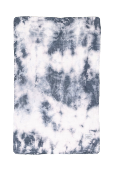 Tofino Towel The Soul Muslin Baby Blanket - Indigo Tie Dye