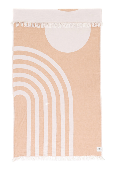Tofino Towel THE RETRO CURVE | Turkish Towel - Mustard