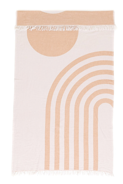 Tofino Towel THE RETRO CURVE | Turkish Towel - Mustard