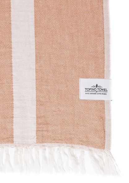 Tofino Towel THE RETRO CURVE | Turkish Towel - Mustard