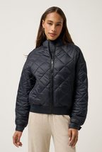 TravisMathew Lights at Night Quilted Jacket - Obsidian