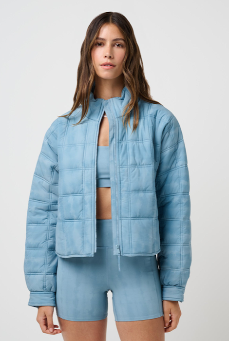 TravisMathew City Edge Breezeblend Jacket - Smoke Blue Multi