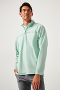 TravisMathew On The Map Pullover - Eggshell Blue