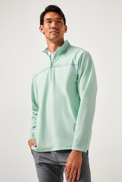 TravisMathew On The Map Pullover - Eggshell Blue