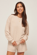 TravisMathew Cloud Terry Crew - Heather Natural
