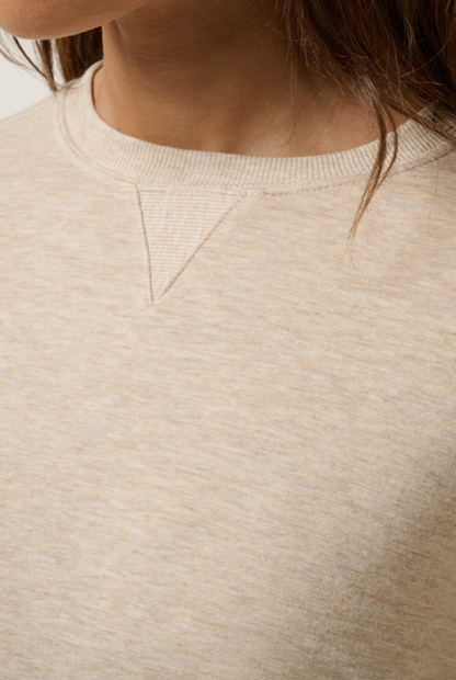 TravisMathew Cloud Terry Crew - Heather Natural