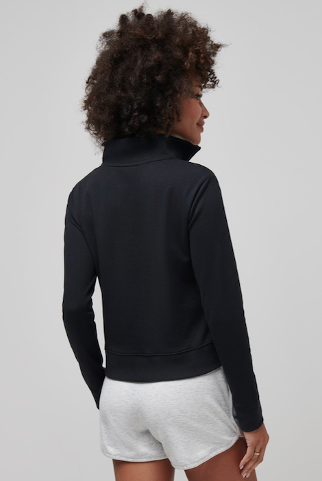 TravisMathew Cloud Fleece Half Zip - Black